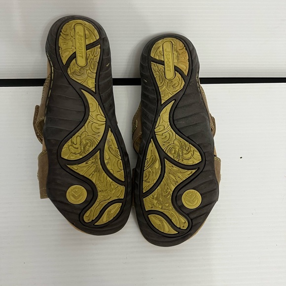 JSPORT sandals women’s size 9M Tan/Gray - Picture 3 of 6
